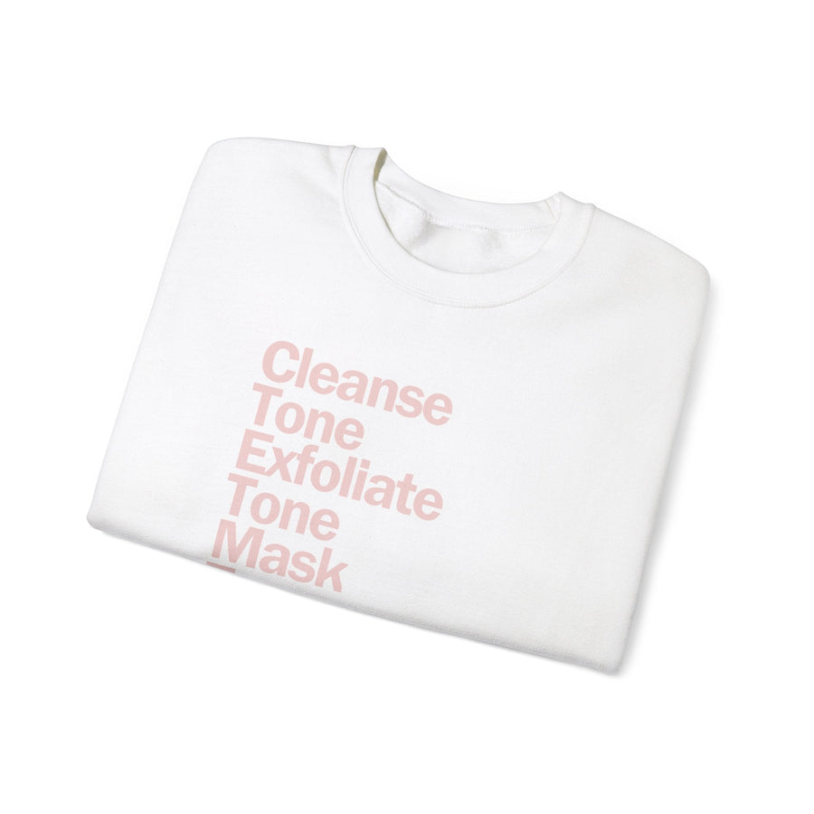 SkinCare Routine Crewneck Sweatshirt - SHOP LABeautyologist