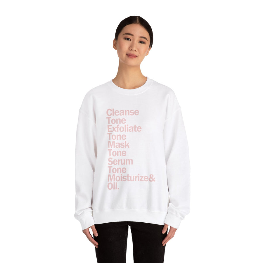 SkinCare Routine Crewneck Sweatshirt - SHOP LABeautyologist