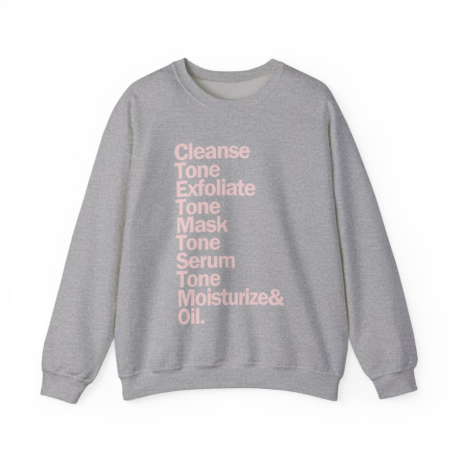 SkinCare Routine Crewneck Sweatshirt - SHOP LABeautyologist