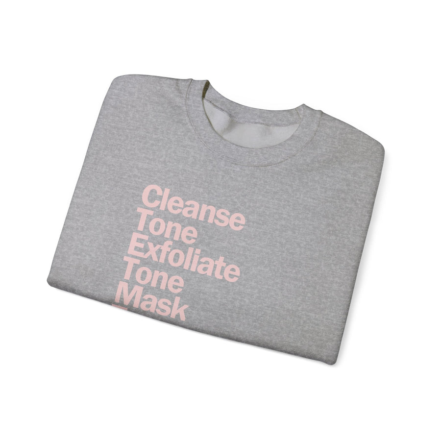 SkinCare Routine Crewneck Sweatshirt - SHOP LABeautyologist