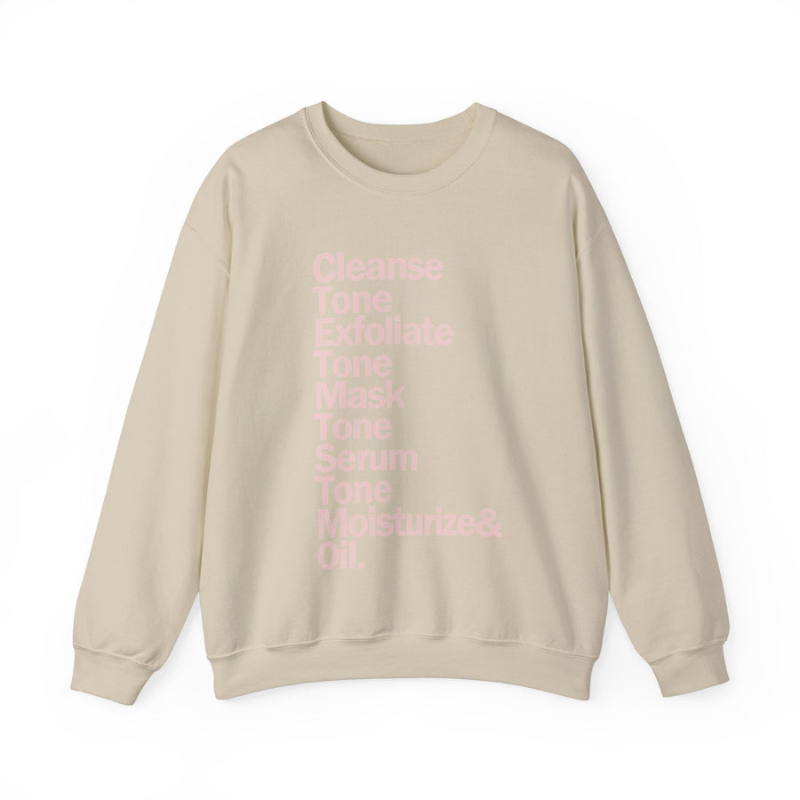 SkinCare Routine Crewneck Sweatshirt - SHOP LABeautyologist